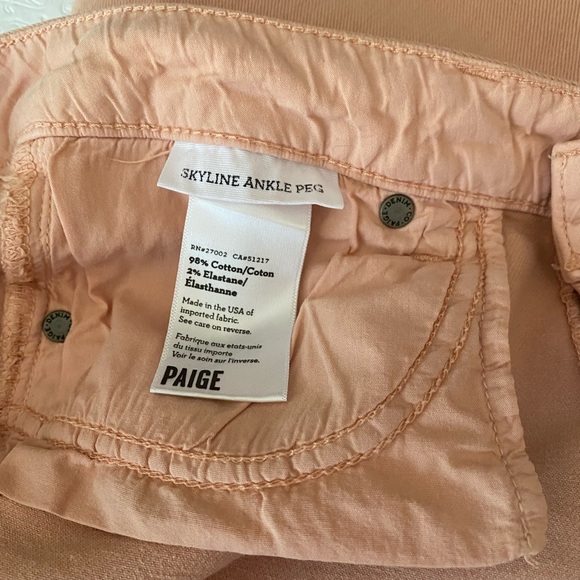 PAIGE SKYLINE ANKLE PEG SKINNY DENIM Sz 30 - Picture 4 of 15